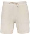 NS727 Native Spirit Terry Towel Shorts Ivory colour image